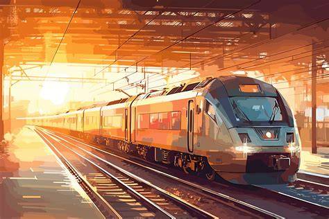 Ilustracja realnego pociągu strażackiego używanego w tunelach