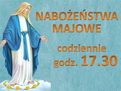 Ilustracja przedstawiająca modlitwę różańcową i nabożeństwa majowe