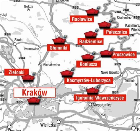 Mapa szlaków historycznych Armii Krajowej w Małopolsce