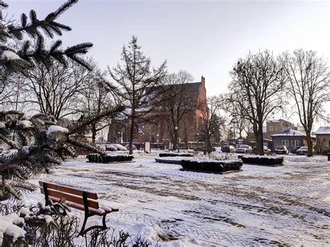 Panorama Brześcia Kujawskiego z widokiem na zabudowę i centralną część miasta