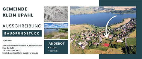 Mapa z lokalizacjami Güstrow i Klein Upahl w Meklemburgii-Pomorzu Przednim
