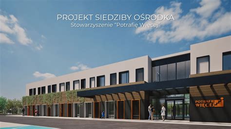 budynek ośrodka wsparcia, symbolizujący bezpieczeństwo i pomoc