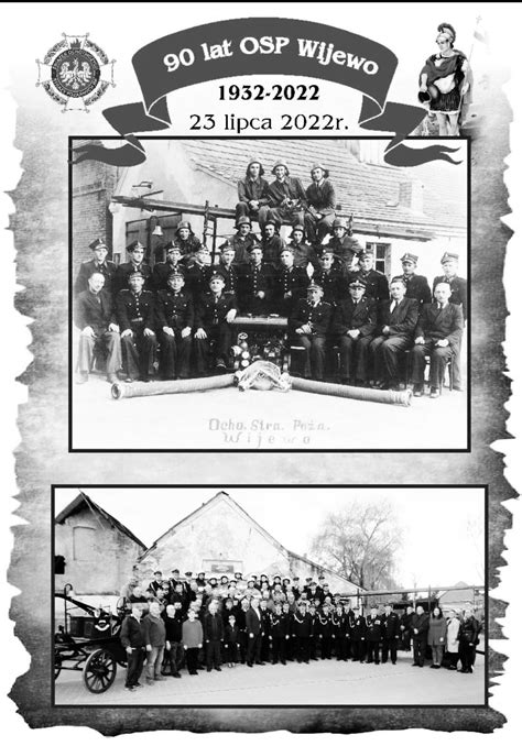 Zdjęcie drużyny OSP Wilczogęby ze sztandarem z ok. 1923 r.