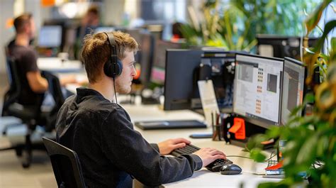 Tematyczne zdjęcie przedstawiające pracownika ochrony w pracy