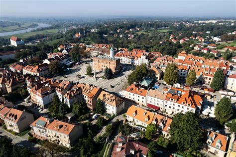 Widok na zabytkowe centrum Stargardu, historyczne zabudowania