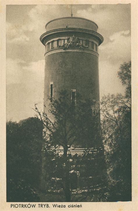 Historyczne zdjęcie wieży ciśnień w Stargardzie