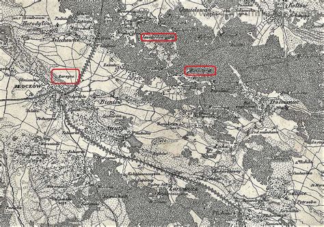 Mapa Pogórskiej Woli i okolic z końca XIX wieku