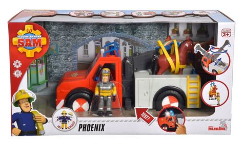 Zabawka Strażak Sam Phoenix z figurkami Sama i konia