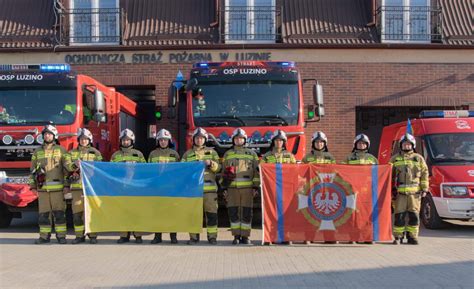 Photo of the youth fire brigade (MDP) from OSP Luzino during training or competition