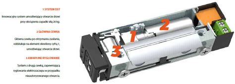 Elektrozaczep zamontowany na drzwiach