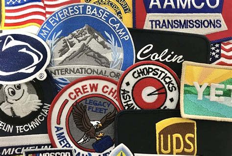 Photo: Close-up of embroidered emblem on a uniform