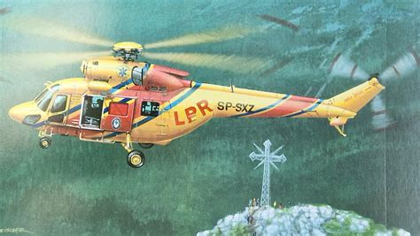 ilustracja przedstawiająca realistyczny model helikoptera strażackiego w skali 1/32
