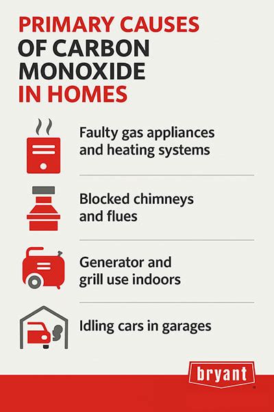 Infographic showing the dangers of carbon monoxide (CO) from poor chimney draught
