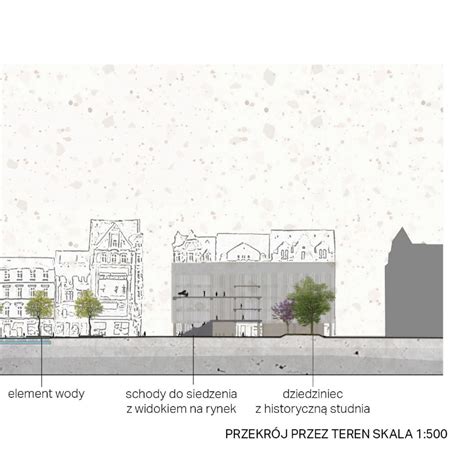 przekrój przez strefę pożarową w szpitalu
