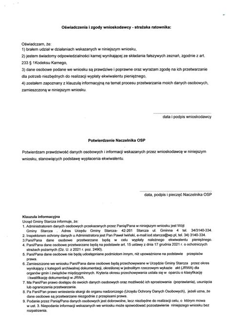 Prawnik analizujący dokumenty dotyczące ekwiwalentu dla OSP