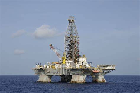 The Deepwater Horizon platform before the disaster, a symbol of advanced offshore drilling technology