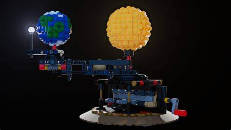 Rendery modeli LEGO stworzonych w Mecabricks