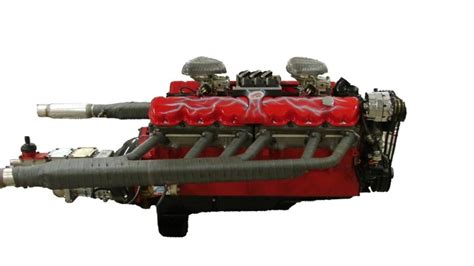 Zdjęcie historycznego silnika GMC Twin Six lub jego schemat