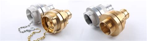 The Storz coupling system, showing two parts connecting.