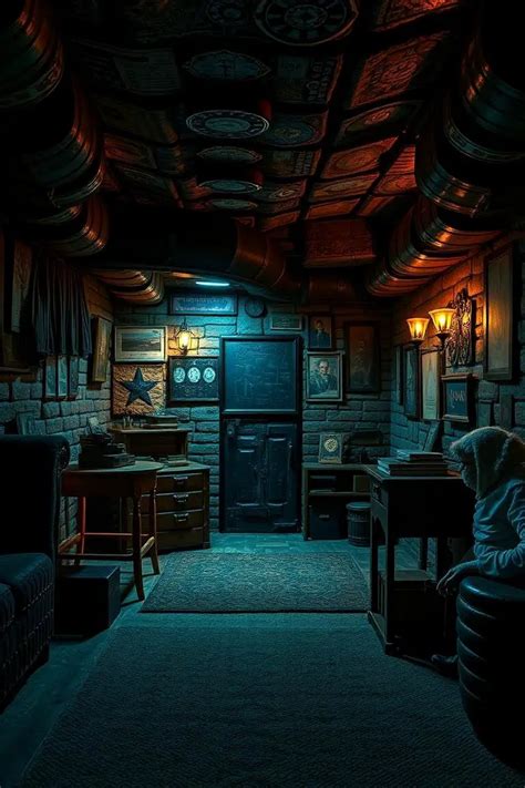 Thematic photo of an escape room entrance with a mournful atmosphere