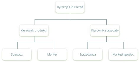 Schemat struktury organizacyjnej jednostki OSP oraz proces podejmowania decyzji przez zarząd