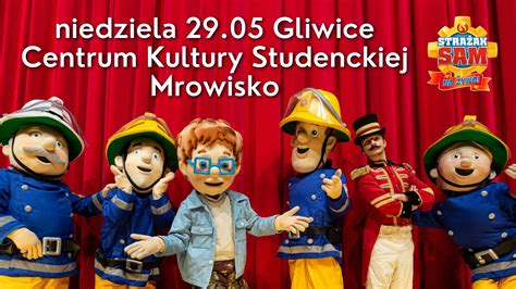 Dzieci bawiące się i tańczące podczas spektaklu Strażak Sam