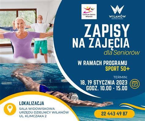 Ilustracja przedstawiająca seniorów aktywnie spędzających czas na zajęciach sportowych