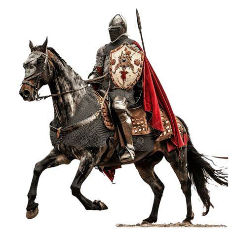illustration of a medieval rider or knight