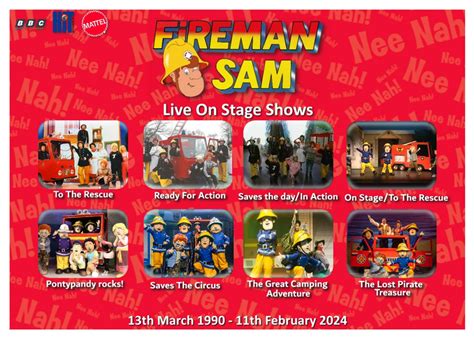 Thematic photo of Fireman Sam and his friends saving the day in Pontypandy