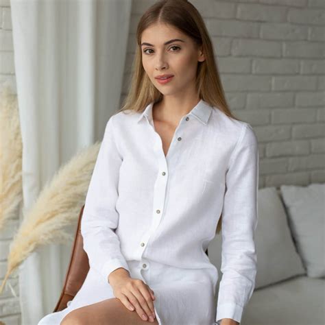 Biała koszula wyjściowa strażacka z długim rękawem