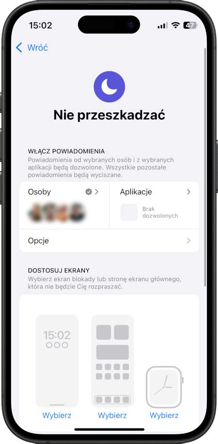 infografika przedstawiająca konfigurację wyjątków dla aplikacji w trybie 'Nie przeszkadzać' na Androidzie