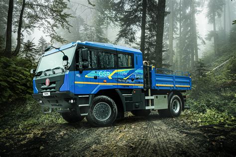 Photo of the new Tatra T815-7 fire truck during the ceremony