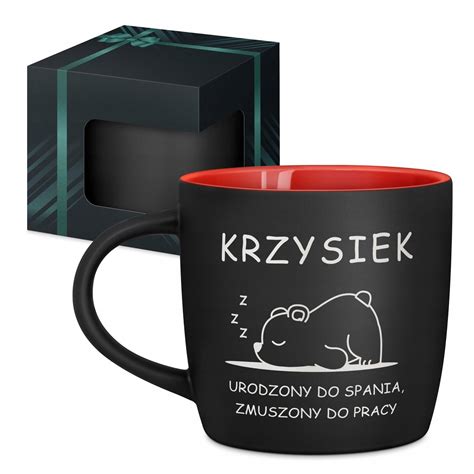 Kubek ceramiczny z nadrukiem Strażaka Sama i miejscem na imię dziecka