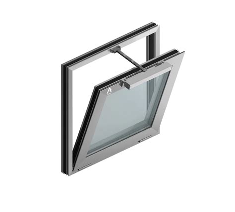 Okna oddymiające w górnej części szybu windowego.