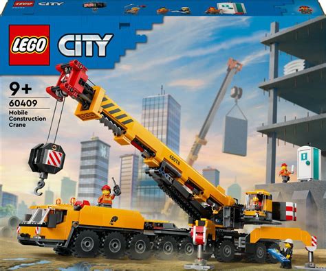 Infografika przedstawiająca funkcje zaawansowanego wozu strażackiego LEGO CITY (dron, dźwig, schowki)