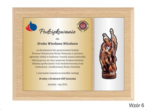 graficzne podziękowanie dla strażaka - przykładowy projekt dyplomu