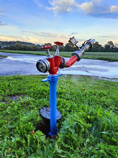 Przykłady piktogramów hydrantów zewnętrznych nadziemnych i podziemnych