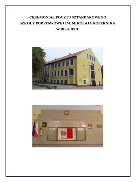 schemat ustawienia pocztu sztandarowego podczas marszu