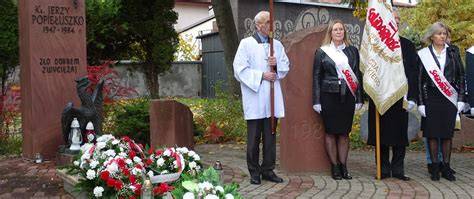 Zdjęcie upamiętniające strażaka Jerzego Wojtonia