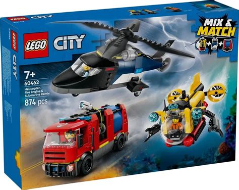 Zestaw LEGO City 60105 z widocznymi wszystkimi klockami i instrukcją