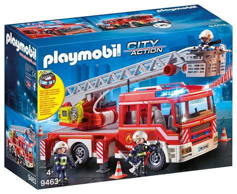 Zestaw Playmobil 9463 z wysuniętą drabiną i podporami