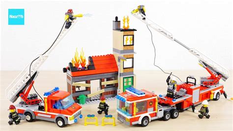 Schemat budowy wozu strażackiego z instrukcji LEGO 60112