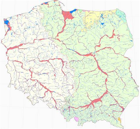 Mapa obszarów zagrożonych powodzią w Polsce