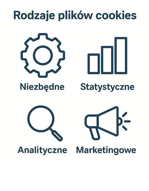 Infografika: Rodzaje plików cookie i ich zastosowania