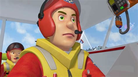 The Fireman Sam team in action, with the new coastguard Ben