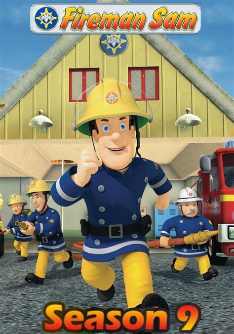 Map highlighting countries where Fireman Sam Season 9 is available for streaming