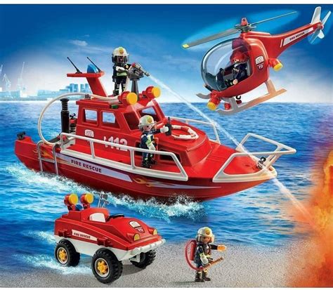Zestaw Playmobil Straż Pożarna z figurkami i pojazdami