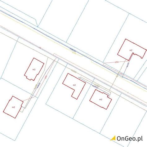 Mapa sytuacyjna z przykładem prawidłowego usytuowania zbiornika ppoż i dojazdu