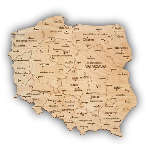 mapa Polski z zaznaczonymi regionami, gdzie miały miejsce podpalenia lasów