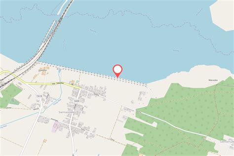 mapa z zaznaczonym obszarem pożaru nad Zalewem Siemianówka